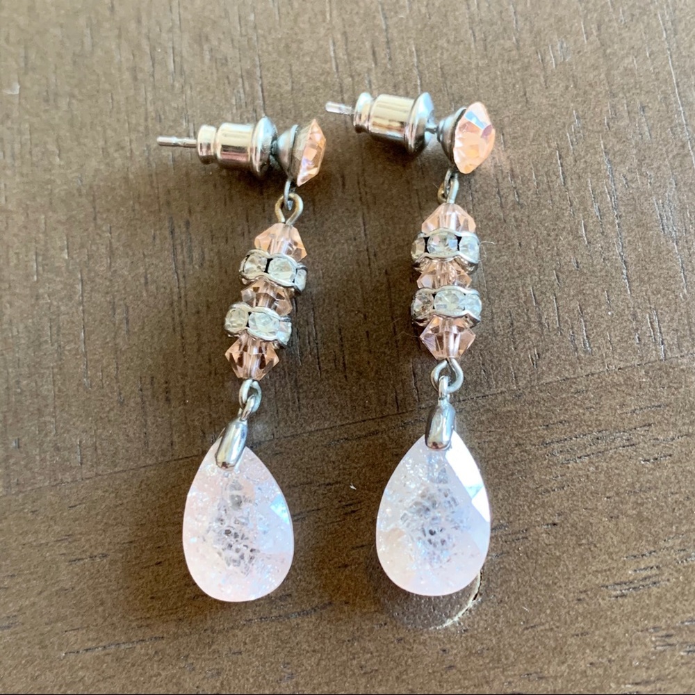 Pink Crystal Earrings